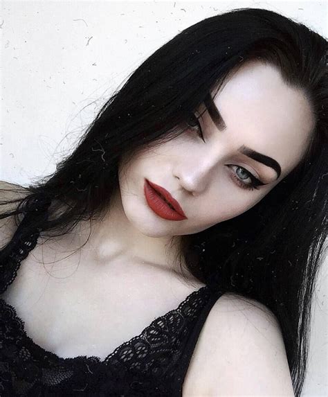 black hair pale skin|pale woman with black hair.